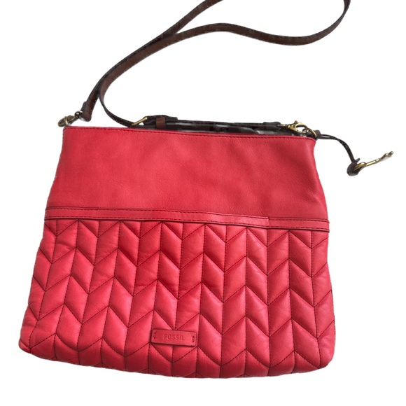 Fossil small crossbody red used moderately - Picture 7 of 12